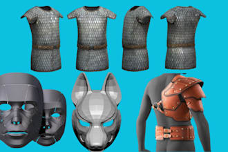 create 3d cosplay 3d wearable helmet 3d mask 3d wearable armor for 3d printing