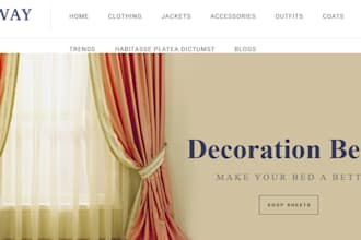 design home decor website blackout curtain shopify store window curtain liner