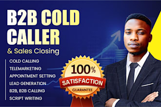 be your b2b cold caller sales manager and appointment setter