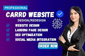 design carrd website redesign carrd website card website landing page wordpress