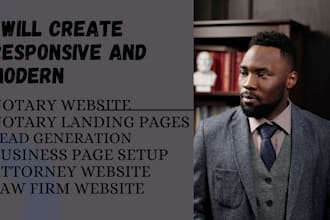 build SEO friendly notary, lawyer, law firm, attorney, legal, wordpress website