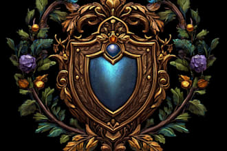 design awesome rpg fantasy or sci fi logo for you