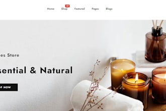 design scented candle shopify store candle website candle store dropshipping