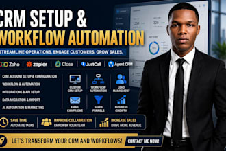setup agent crm close io justcall bitrix24 ai automation zoho zapier integration
