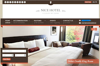 custom build hotel website, booking website, vacation, rental, airbnb website