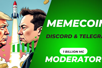 be your telegram community x moderator tiktok manager for memecoin crypto