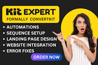 convertkit automation kit newsletter landing page design email marketing expert