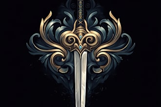 create logo designer anime, fantasy