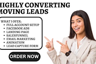 generate moving leads logistic leads moving company leads via facebook