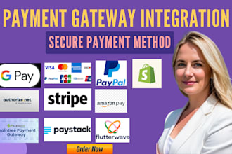 setup and integrate any payment gateway for your e commerce website
