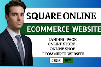 design square website, square online store, and square ecommerce redesign