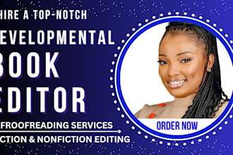 be manuscript developmental editor, proofread fiction, children book, nonfiction