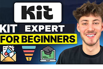 do kit convertkit email newsletter design setup, convertkit kit landing page
