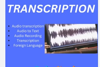 provide fast accurate transcription of  your audio video file