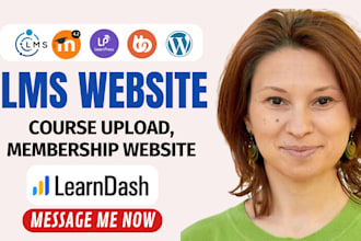 create, and setup a membership and lms website on wordpress with learndash