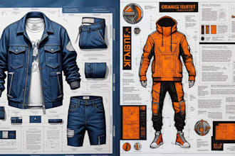 clothing tech pack fashion tech pack technical draw tech pack for manufacturing
