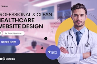 design dental, hospital, medical, homecare, physiotherapy, wordpress website
