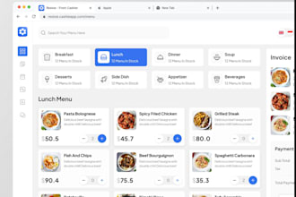 develop pos self checkout for grocery stores, restaurant self checkout