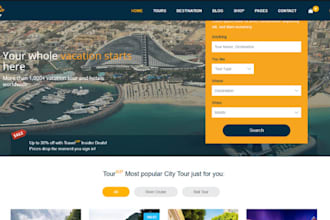 build squarespace travel agency website tour hotel booking website blog website