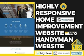design home improvement website home repair handyman construction website