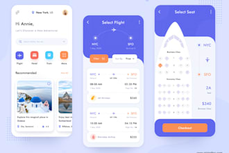 develop flight booking app, hotel booking app, airline standalone booking app