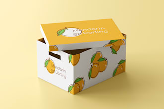 custom simple and minimalist packaging and labels creation