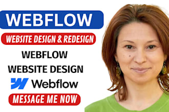 create professional, and responsive webflow website design with advanced feature