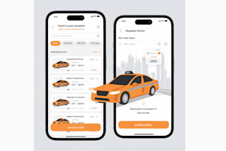 develop or clone online taxi booking mobile app using react native and node