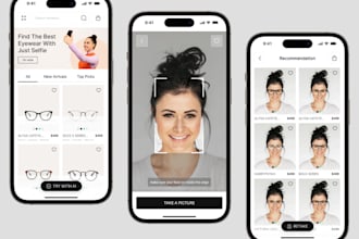 develop augmented reality app ar ecommerce app or VR app virtual tryon app