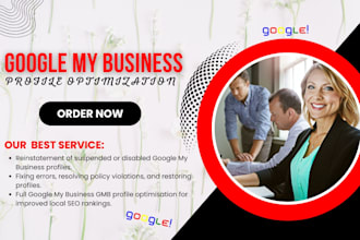 setup optimize google my business profile verify reinstate suspended gmb profile