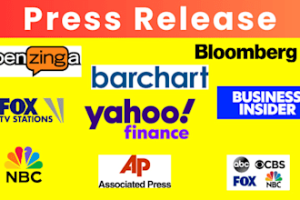 do press release distribution on yahoo finance
