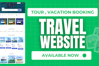 create travel website, travel agency website using wordpress