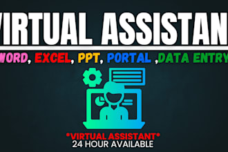 do all personal assistant job data entry, data mining, copy paste, web research