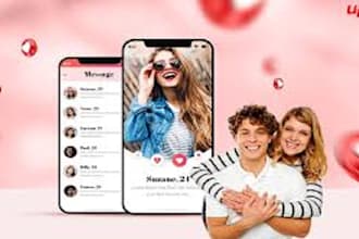 develop, clone, dating app like bigo live,tinder hinge,bumble, dating app UI ux