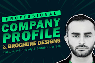 design a professional company profile and brochure