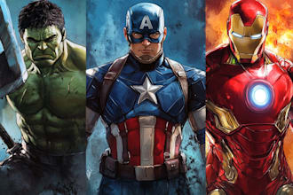 draw your very own superhero or villain in marvel style