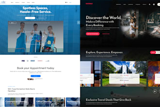 design a modern website UI UX for business and ecommerce
