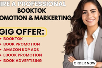 do booktok video amazon book promotion ebook promotion book advertising for KDP
