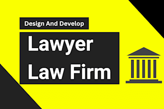 build lawyer lawfirm attorny custom fully functional website
