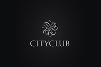 create stylish serious disco club logo design
