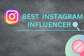research and find the best instagram influencer for your targeted niche