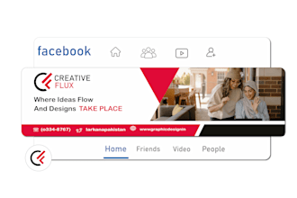 design facebook cover , youtube banner and all social media