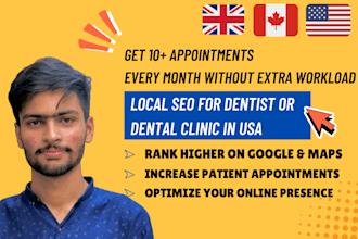 do local SEO for dental clinic in UK, canada, and USA