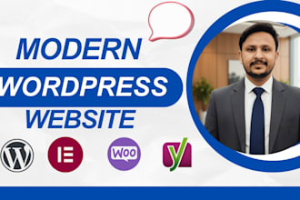 make wordpress website, redesign website with elementor