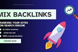 200 mix seo backlink with high da pa dr