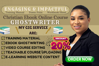 ghostwrite engaging and impactful online course, ebooks and training materials