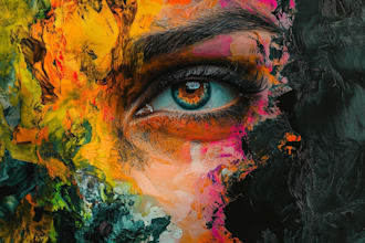 create paint unique digital art abstract, surrealism