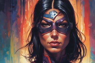 draw you into amazing superhero comic cartoon characters