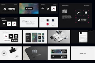 do highly business logo with complete brand identity design