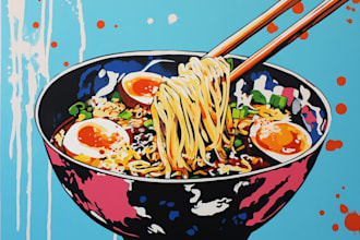 design food pop art of your food pop art
